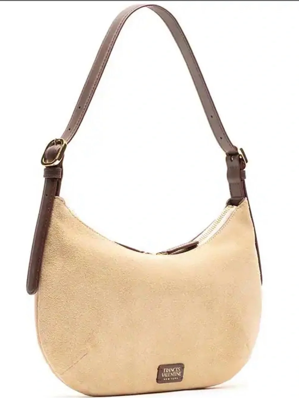 Frances Valentine Starr Suede Hobo - Oyster